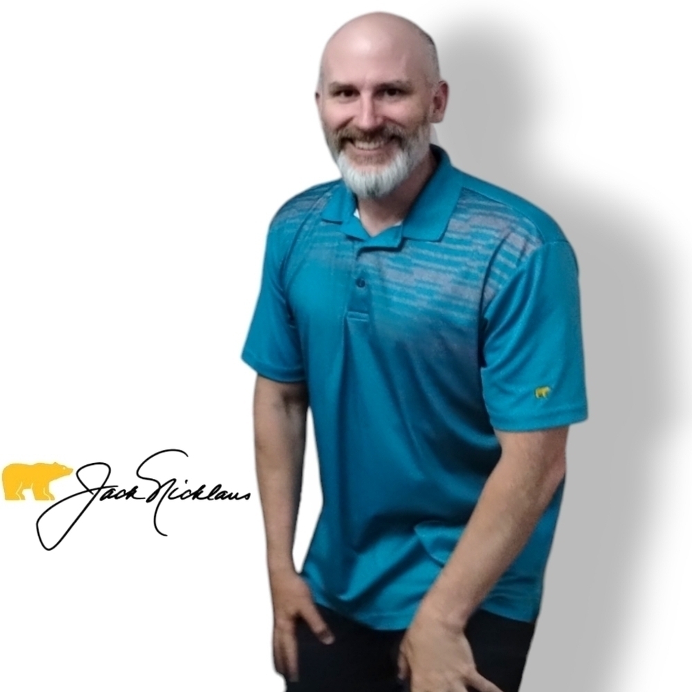 2/$35 Jack Nicklaus Men's Staydri Golf Polo
